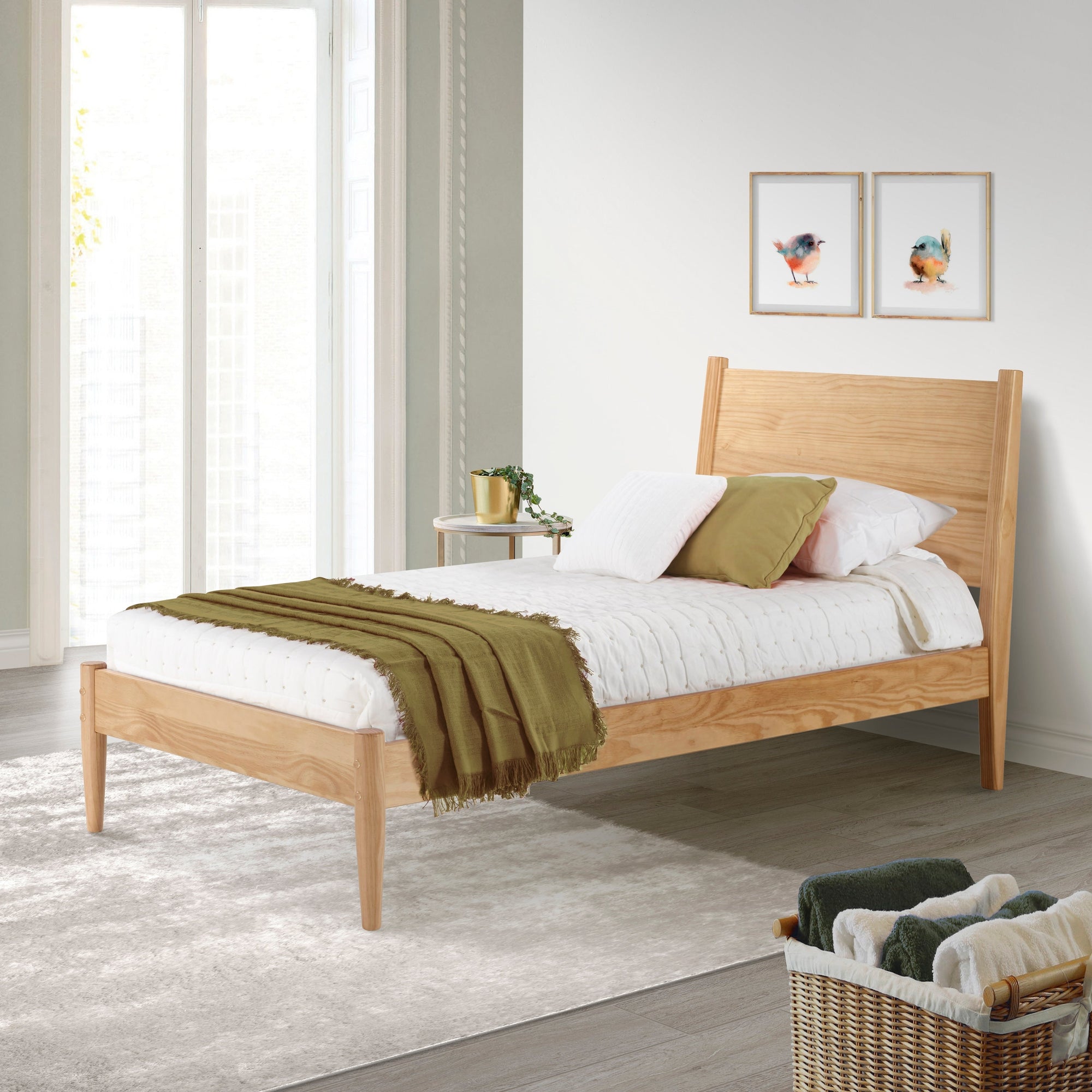 Mid-Century Panel Bed