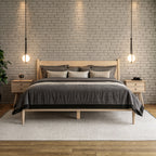 Mid-Century Panel Bed