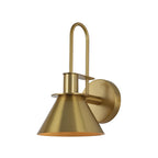 Applique murale conique moderne du milieu du siècle à 1 ampoule - Lampe de chambre 7 pouces