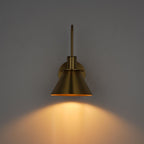 Applique murale conique moderne du milieu du siècle à 1 ampoule - Lampe de chambre 7 pouces