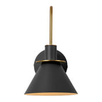 Applique murale conique moderne du milieu du siècle à 1 ampoule - Lampe de chambre 7 pouces