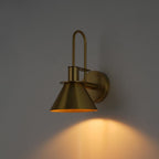 Applique murale conique moderne du milieu du siècle à 1 ampoule - Lampe de chambre 7 pouces