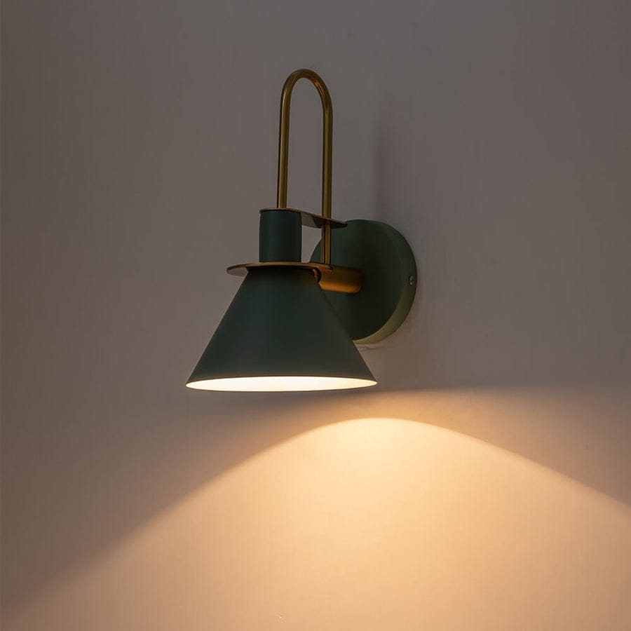 Applique murale conique moderne du milieu du siècle à 1 ampoule - Lampe de chambre 7 pouces