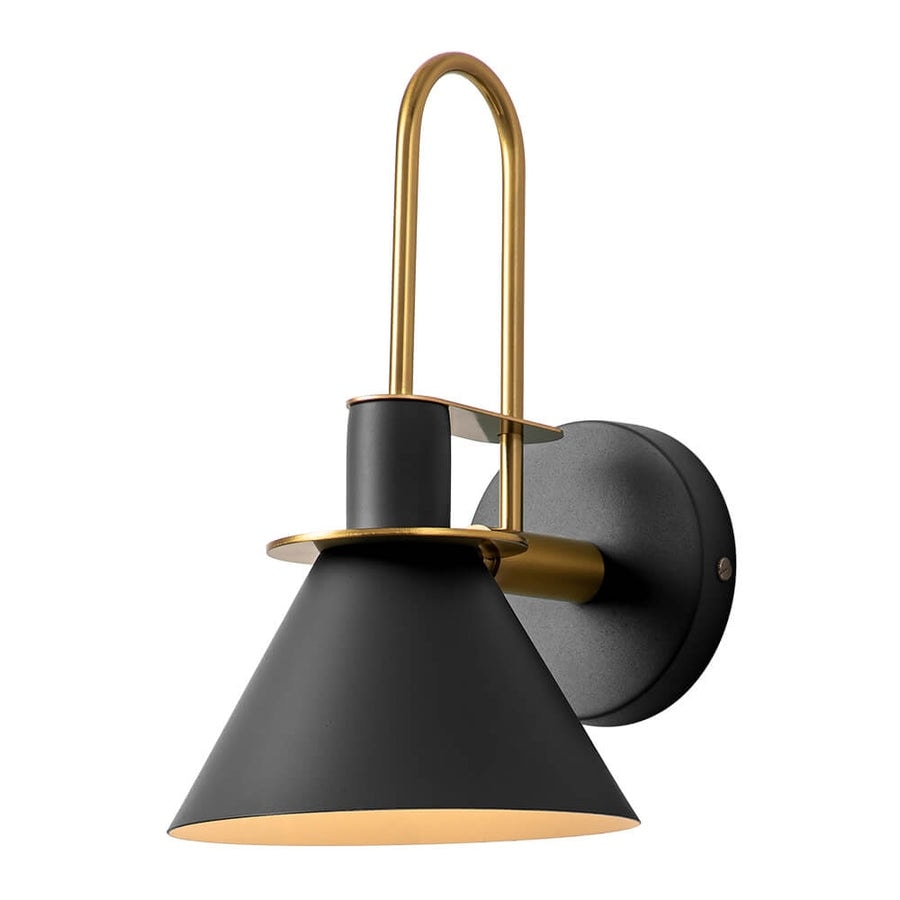 Applique murale conique moderne du milieu du siècle à 1 ampoule - Lampe de chambre 7 pouces