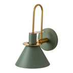 Applique murale conique moderne du milieu du siècle à 1 ampoule - Lampe de chambre 7 pouces