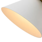 Applique murale conique moderne du milieu du siècle à 1 ampoule - Lampe de chambre 7 pouces