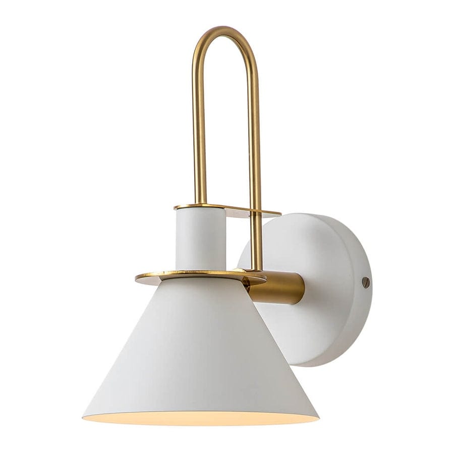 Applique murale conique moderne du milieu du siècle à 1 ampoule - Lampe de chambre 7 pouces