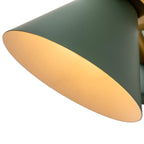 Applique murale conique moderne du milieu du siècle à 1 ampoule - Lampe de chambre 7 pouces