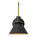 Applique murale conique moderne du milieu du siècle à 1 ampoule - Lampe de chambre 7 pouces