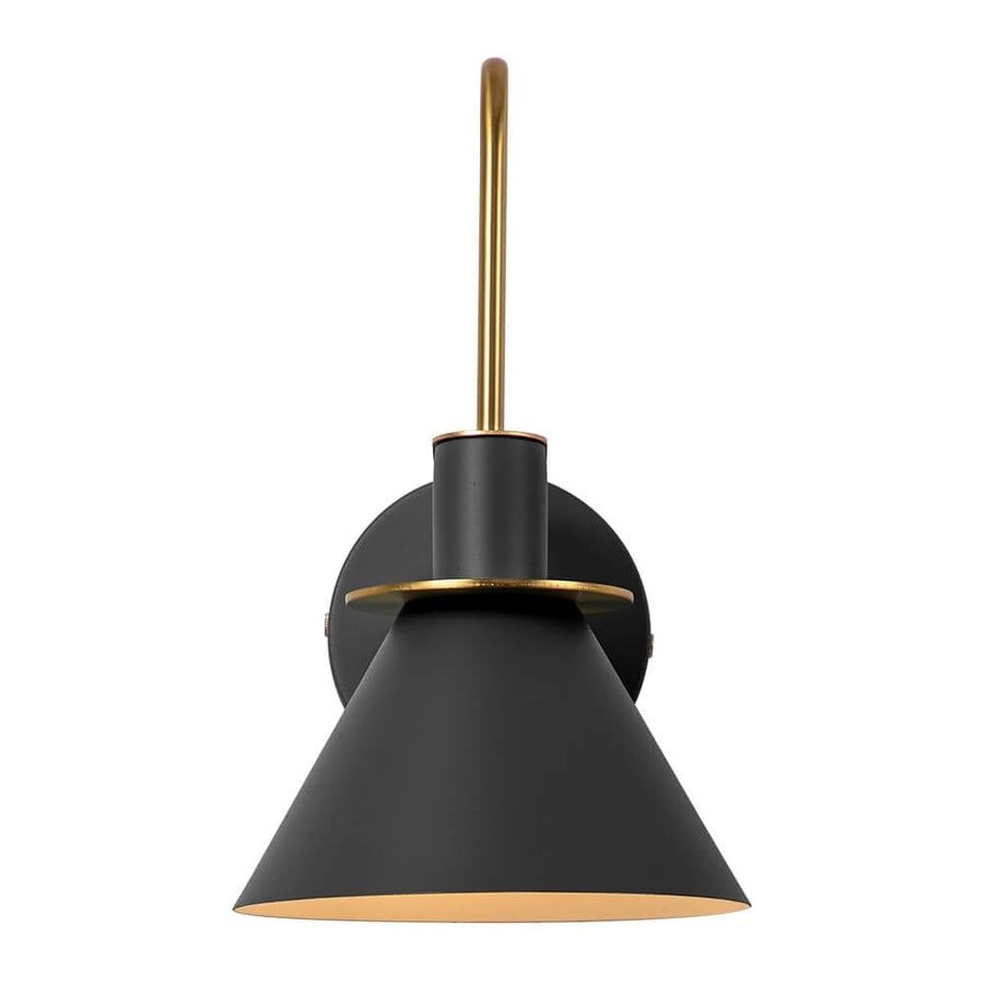Applique murale conique moderne du milieu du siècle à 1 ampoule - Lampe de chambre 7 pouces
