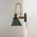 Applique murale conique moderne du milieu du siècle à 1 ampoule - Lampe de chambre 7 pouces