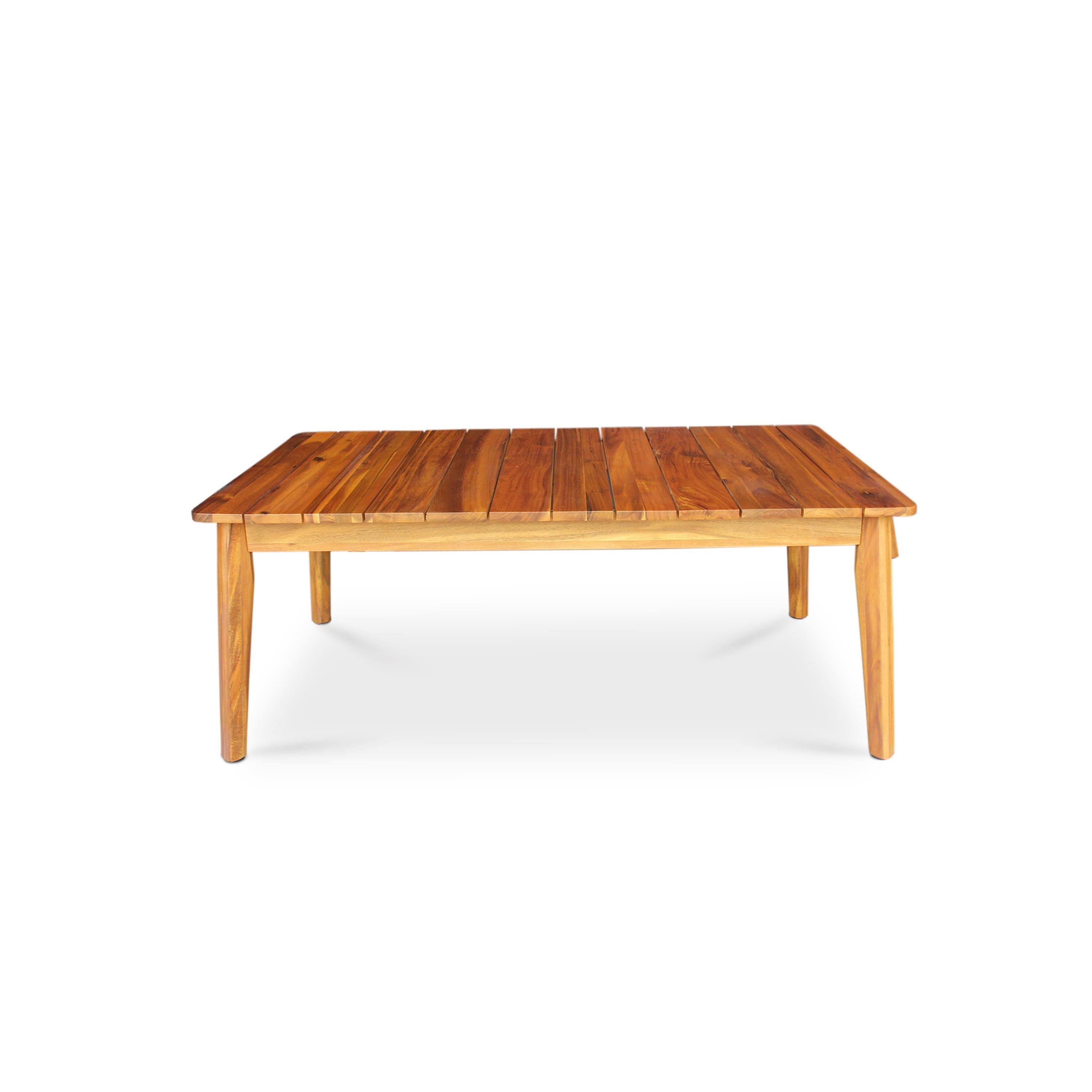 Ensemble de conversation d'extérieur en corde d'acacia M4H Mieres, 4 pièces