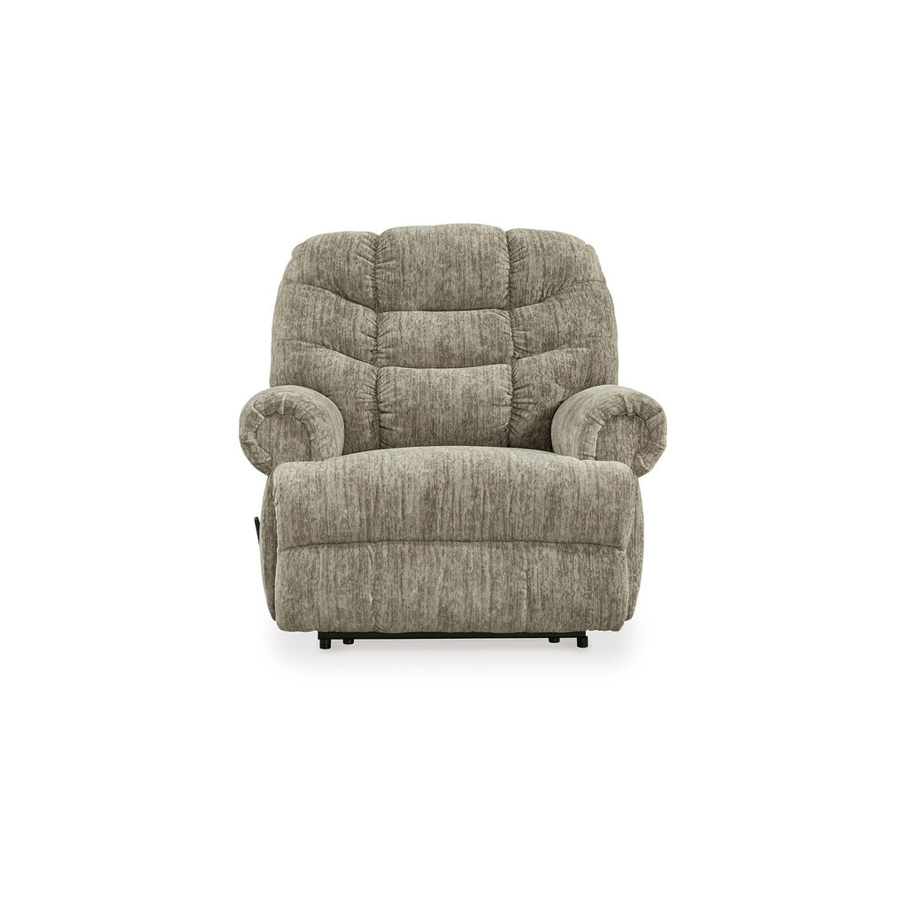 Fauteuil inclinable manuel Mikey, Zero Wall, velours polyester taupe moelleux