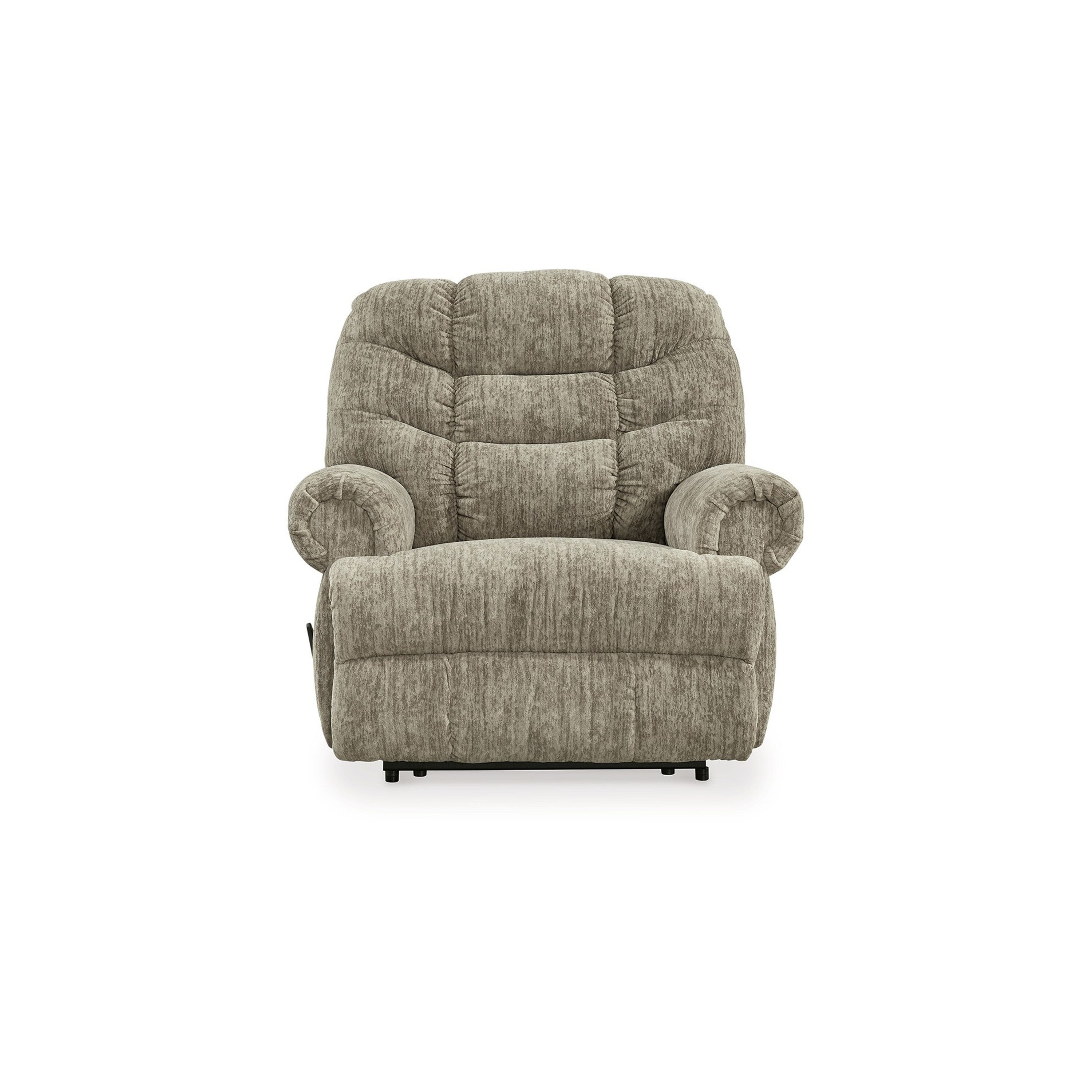 Fauteuil inclinable manuel Mikey, Zero Wall, velours polyester taupe moelleux