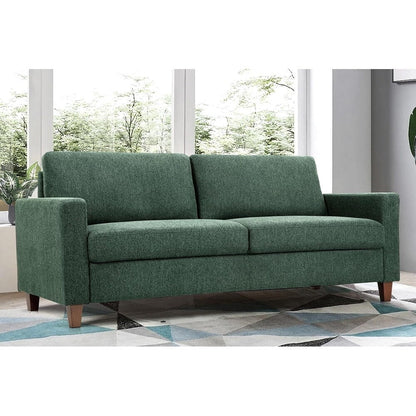 Canapé 3 places Miles Mid-Century Modern avec coussins de dossier réversibles, grand