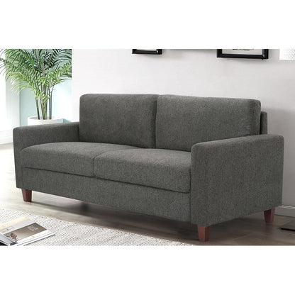 Canapé 3 places Miles Mid-Century Modern avec coussins de dossier réversibles, grand