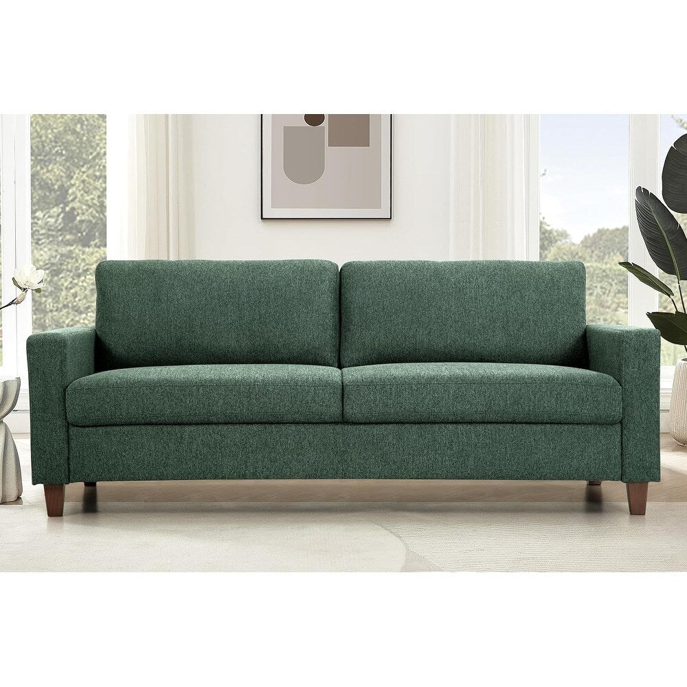 Canapé 3 places Miles Mid-Century Modern avec coussins de dossier réversibles, grand