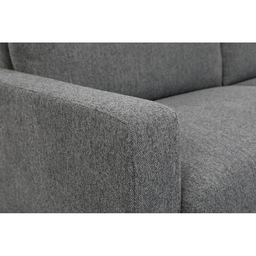 Canapé 3 places Miles Mid-Century Modern avec coussins de dossier réversibles, grand