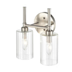 Luminaire de salle de bain Millennium Lighting Chastine avec abat-jour en verre biseauté transparent
