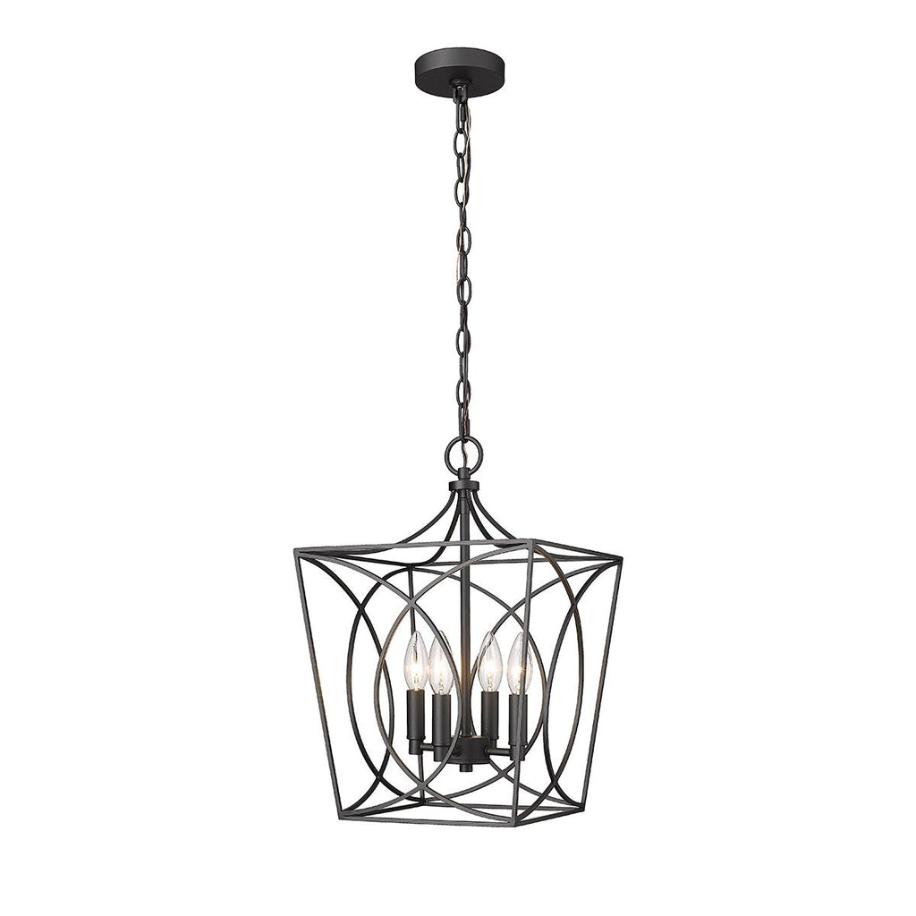 Luminaire suspendu Millennium Lighting Tracy à 4 lumières, disponible en plusieurs finitions