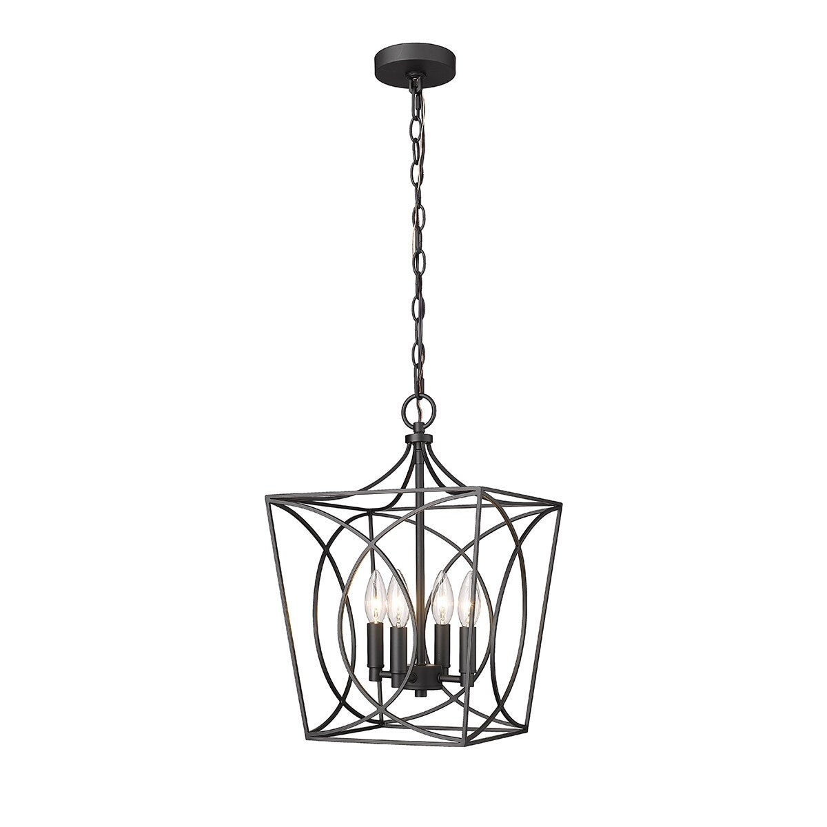 Luminaire suspendu Millennium Lighting Tracy à 4 lumières, disponible en plusieurs finitions