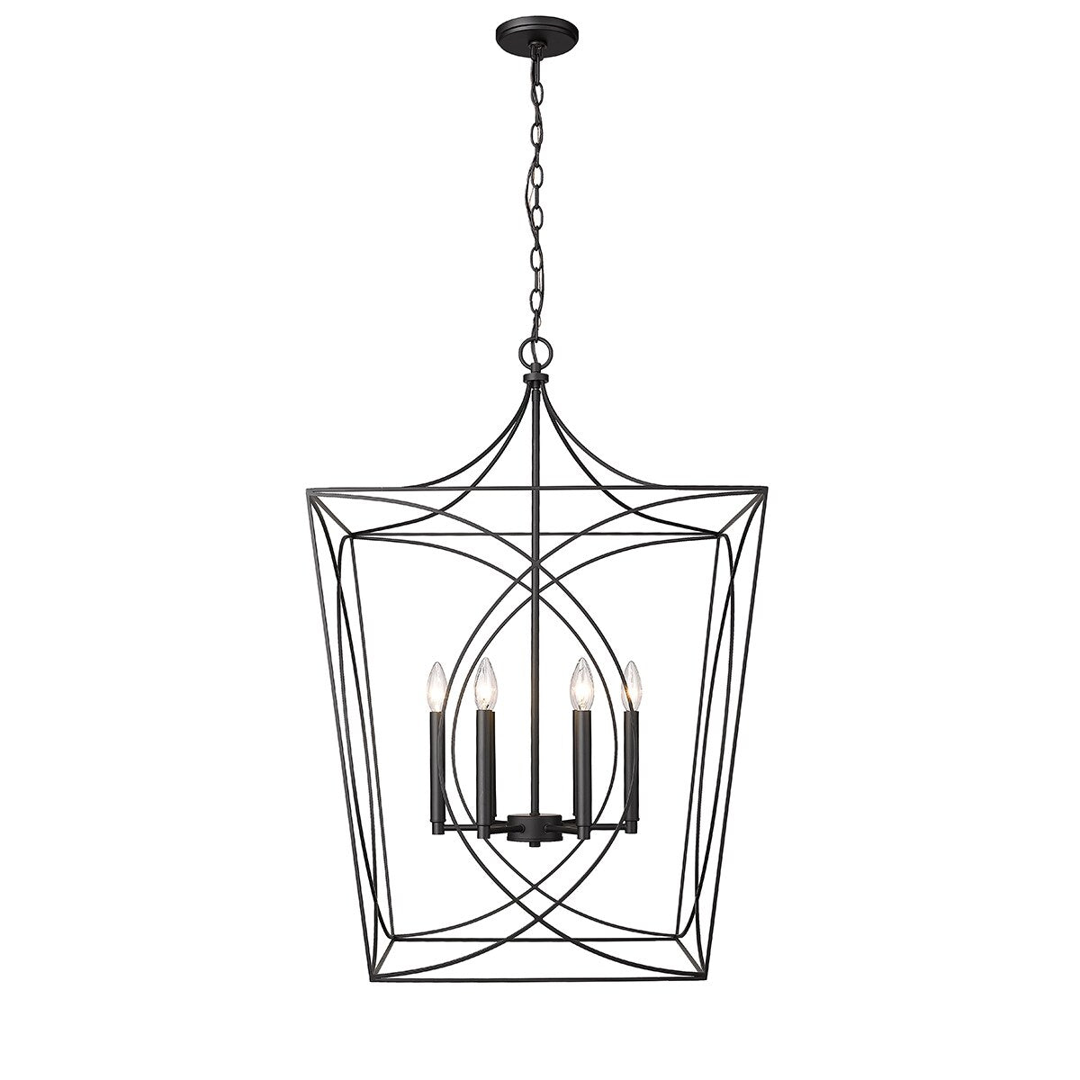 Luminaire suspendu Millennium Lighting Tracy à 4 lumières, disponible en plusieurs finitions