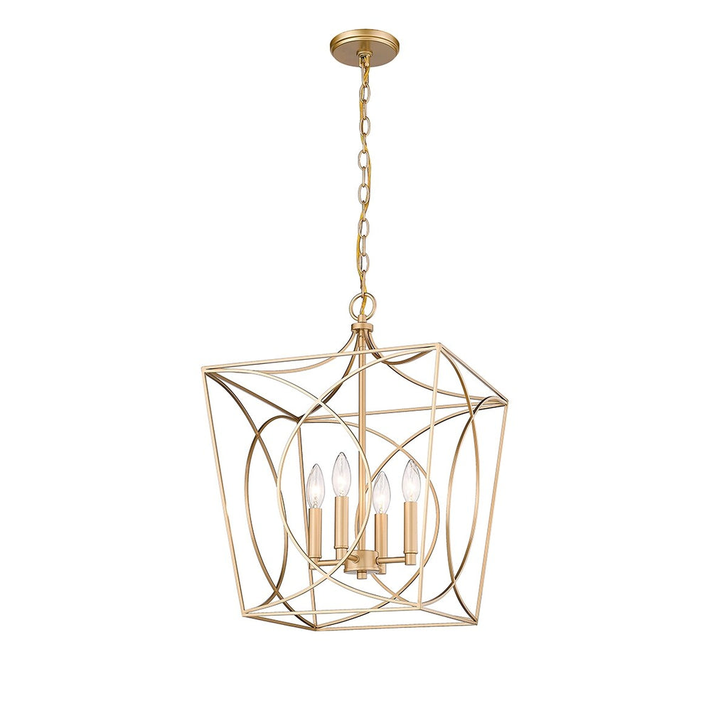 Luminaire suspendu Millennium Lighting Tracy à 4 lumières, disponible en plusieurs finitions