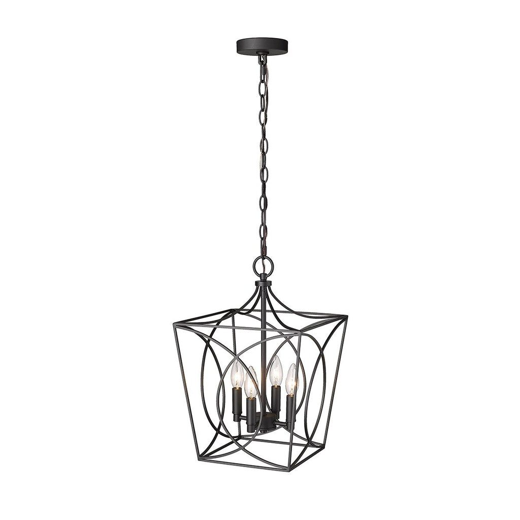 Luminaire suspendu Millennium Lighting Tracy à 4 lumières, disponible en plusieurs finitions