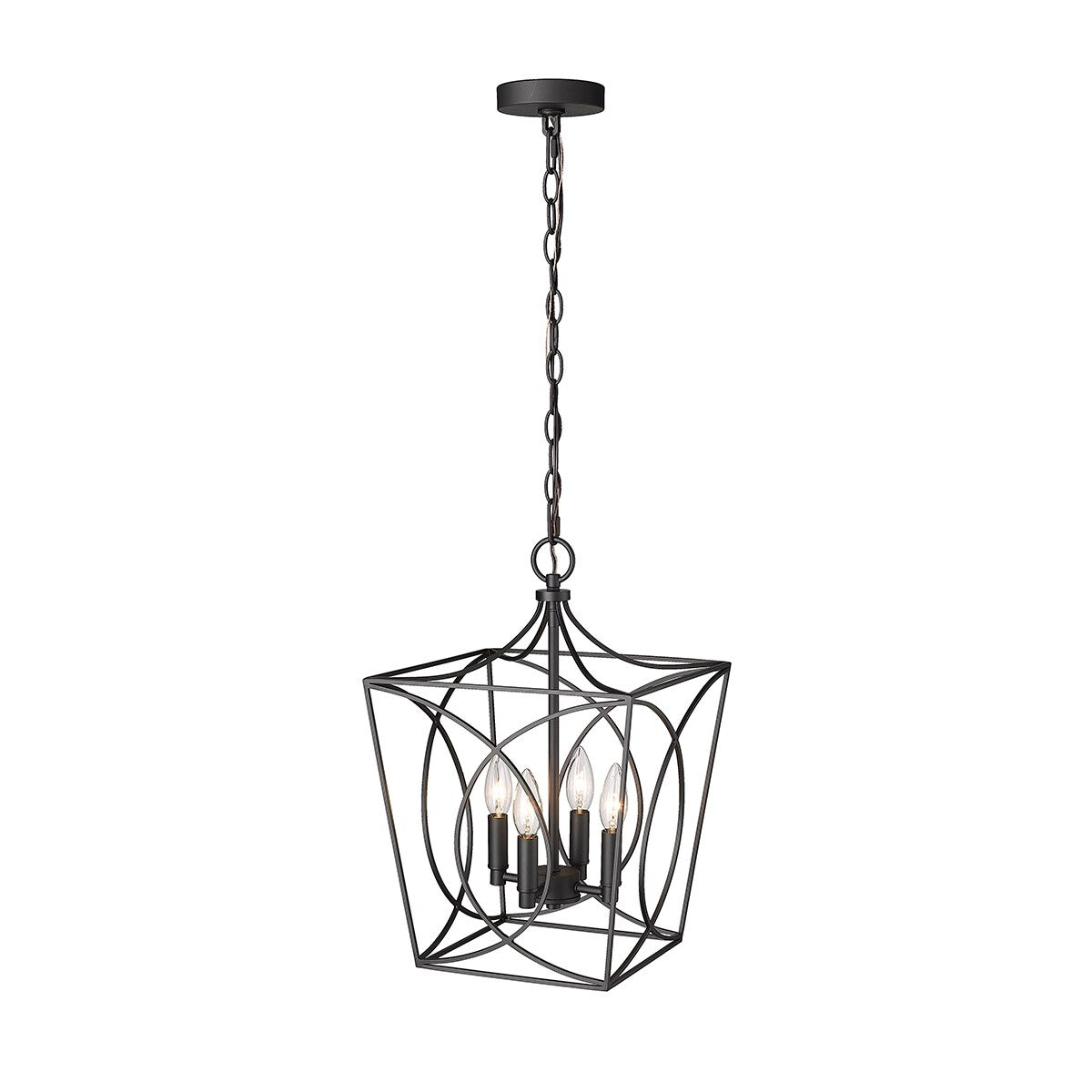 Luminaire suspendu Millennium Lighting Tracy à 4 lumières, disponible en plusieurs finitions
