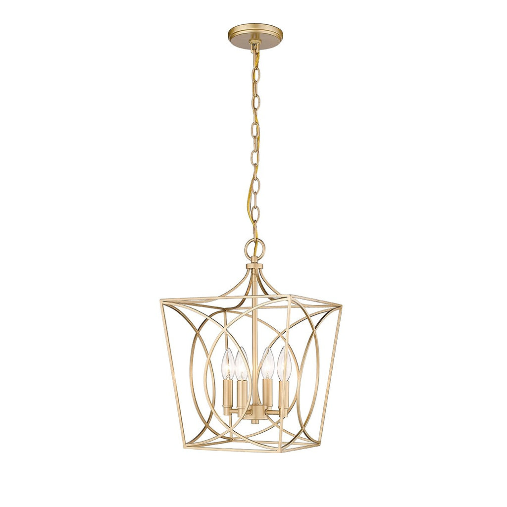 Luminaire suspendu Millennium Lighting Tracy à 4 lumières, disponible en plusieurs finitions