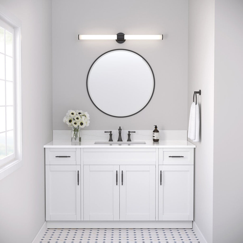 Luminaire de salle de bain à LED Truman de Millennium Lighting, disponible en plusieurs finitions