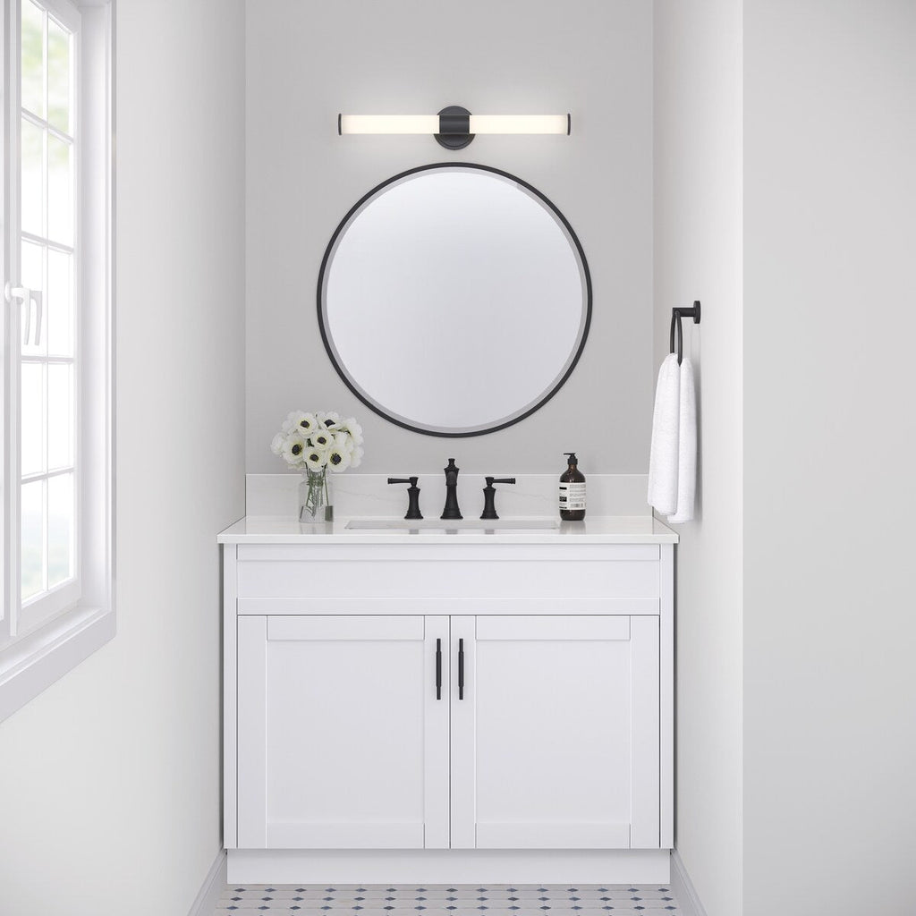Luminaire de salle de bain à LED Truman de Millennium Lighting, disponible en plusieurs finitions