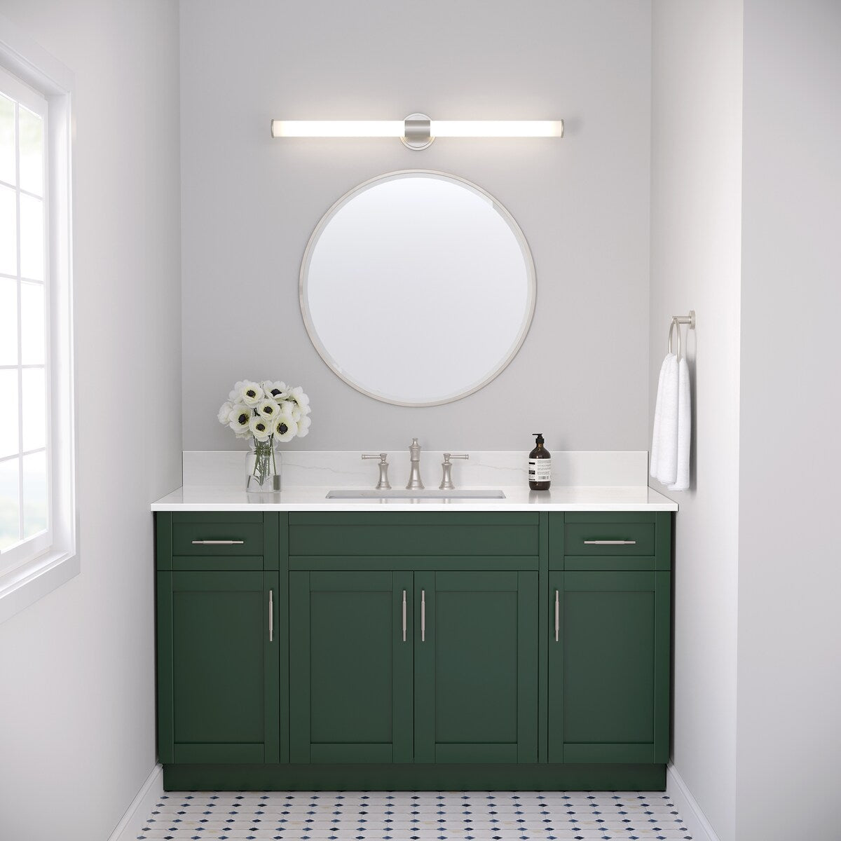 Luminaire de salle de bain à LED Truman de Millennium Lighting, disponible en plusieurs finitions