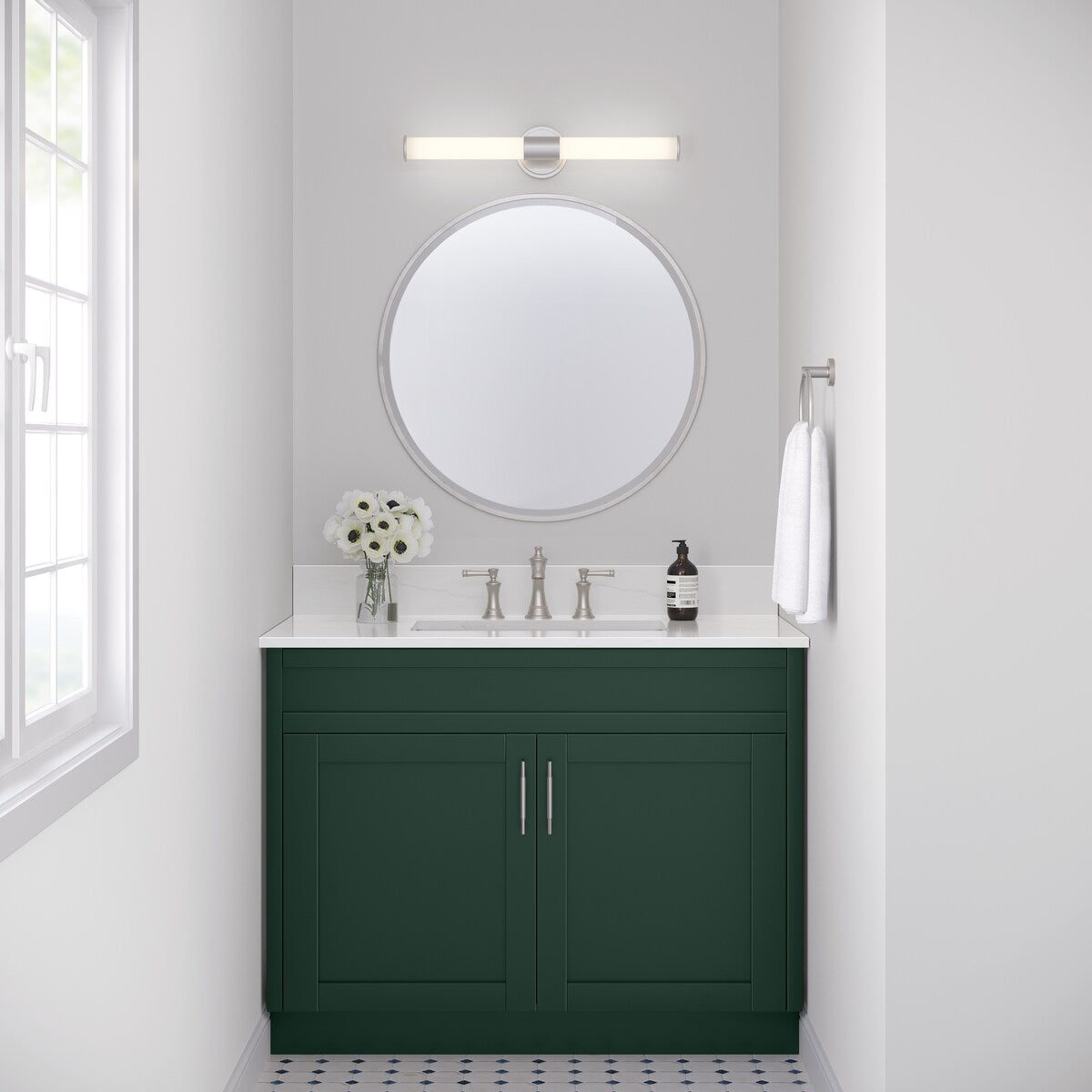 Luminaire de salle de bain à LED Truman de Millennium Lighting, disponible en plusieurs finitions