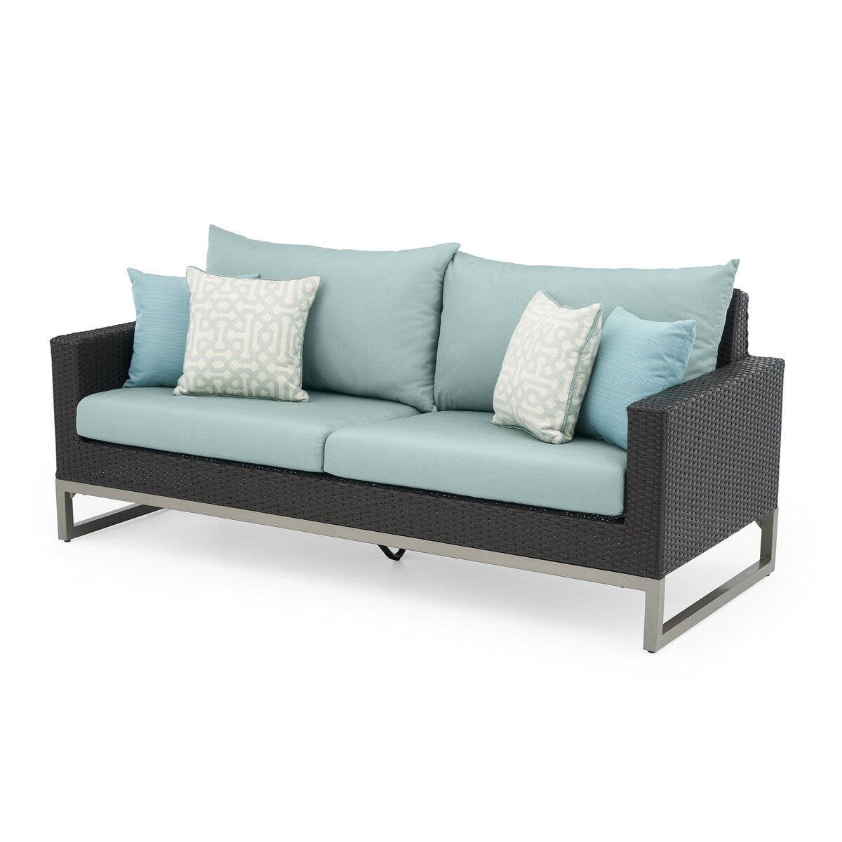 Ensemble de foyer extérieur Milo Espresso 7 pièces Sunbrella avec mouvement