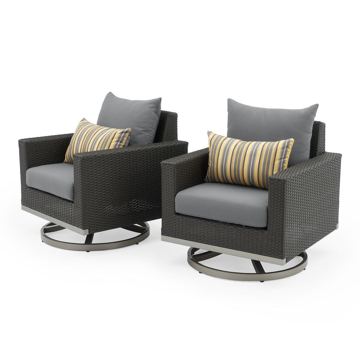 Ensemble de foyer extérieur Milo Espresso 7 pièces Sunbrella avec mouvement