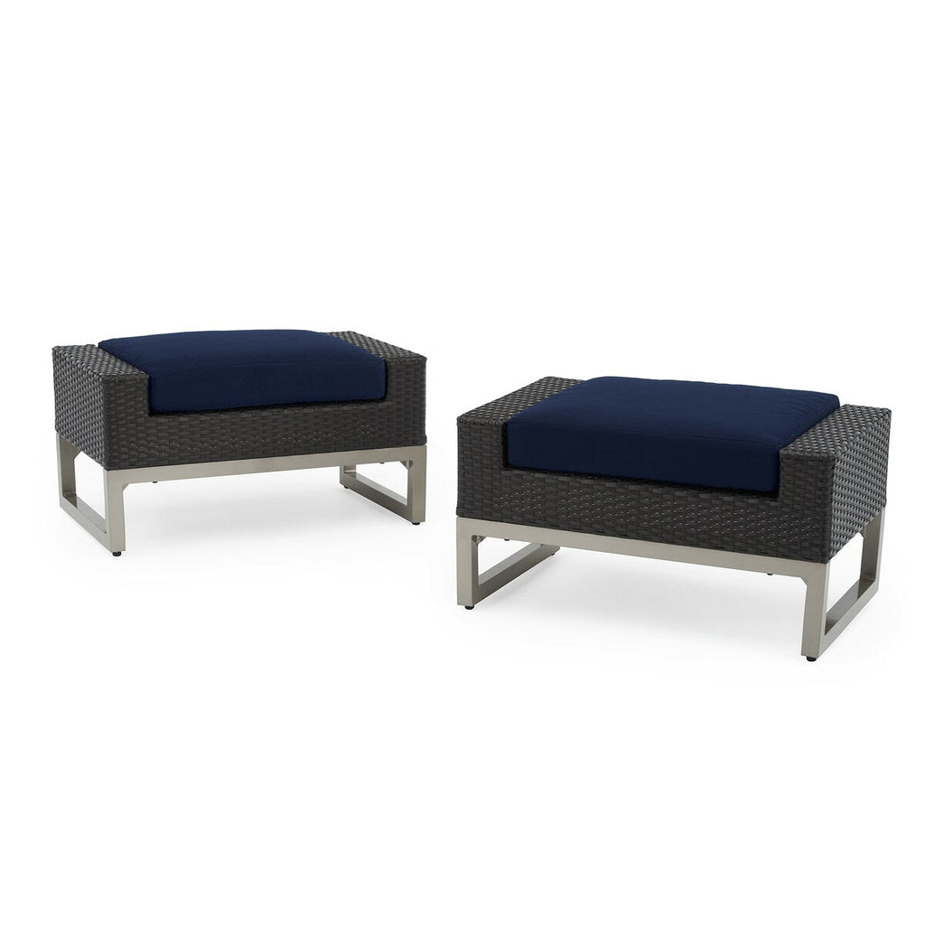 Ensemble de foyer extérieur Milo Espresso 7 pièces Sunbrella avec mouvement