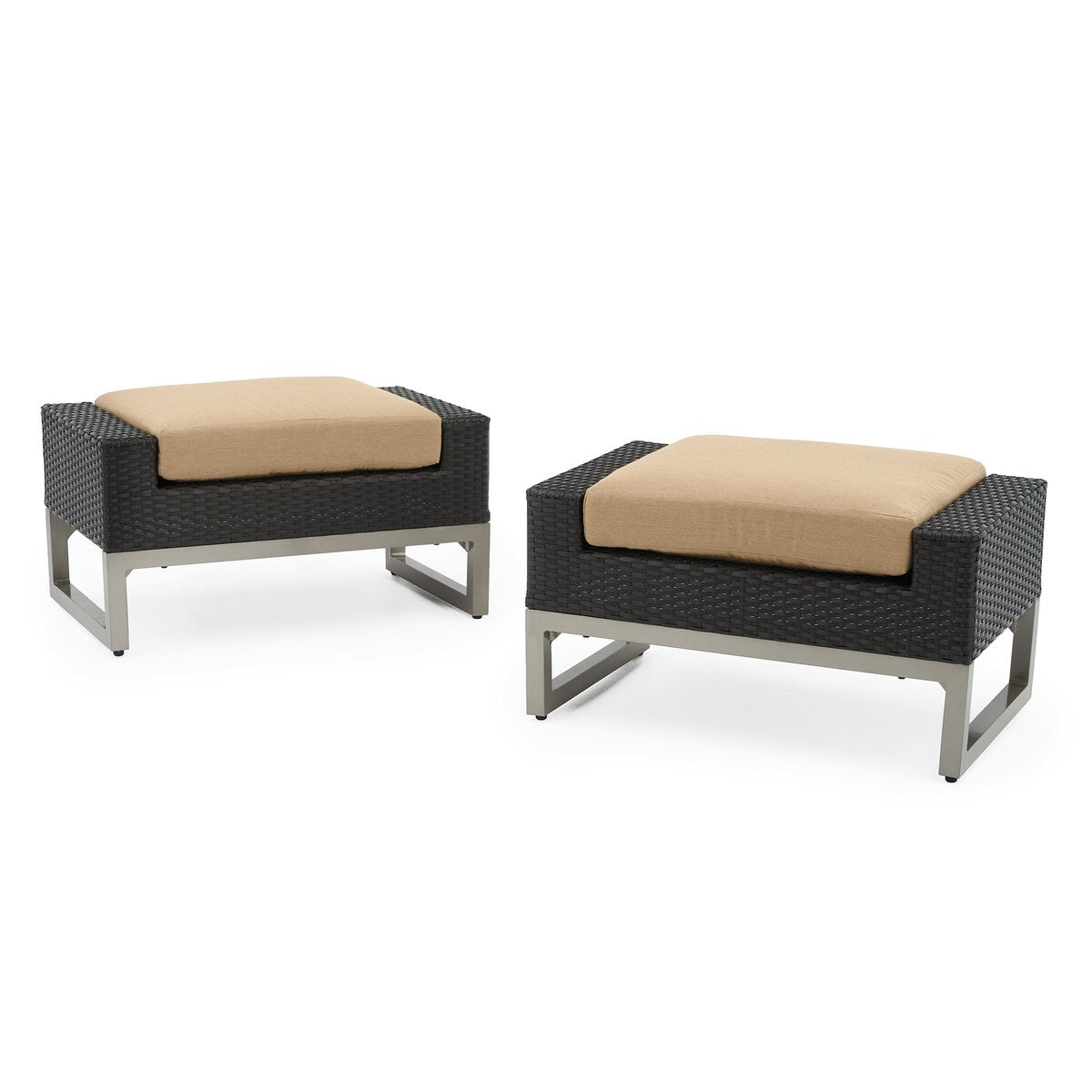 Ensemble de foyer extérieur Milo Espresso 7 pièces Sunbrella avec mouvement