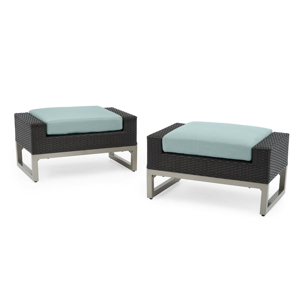 Ensemble de foyer extérieur Milo Espresso 7 pièces Sunbrella avec mouvement