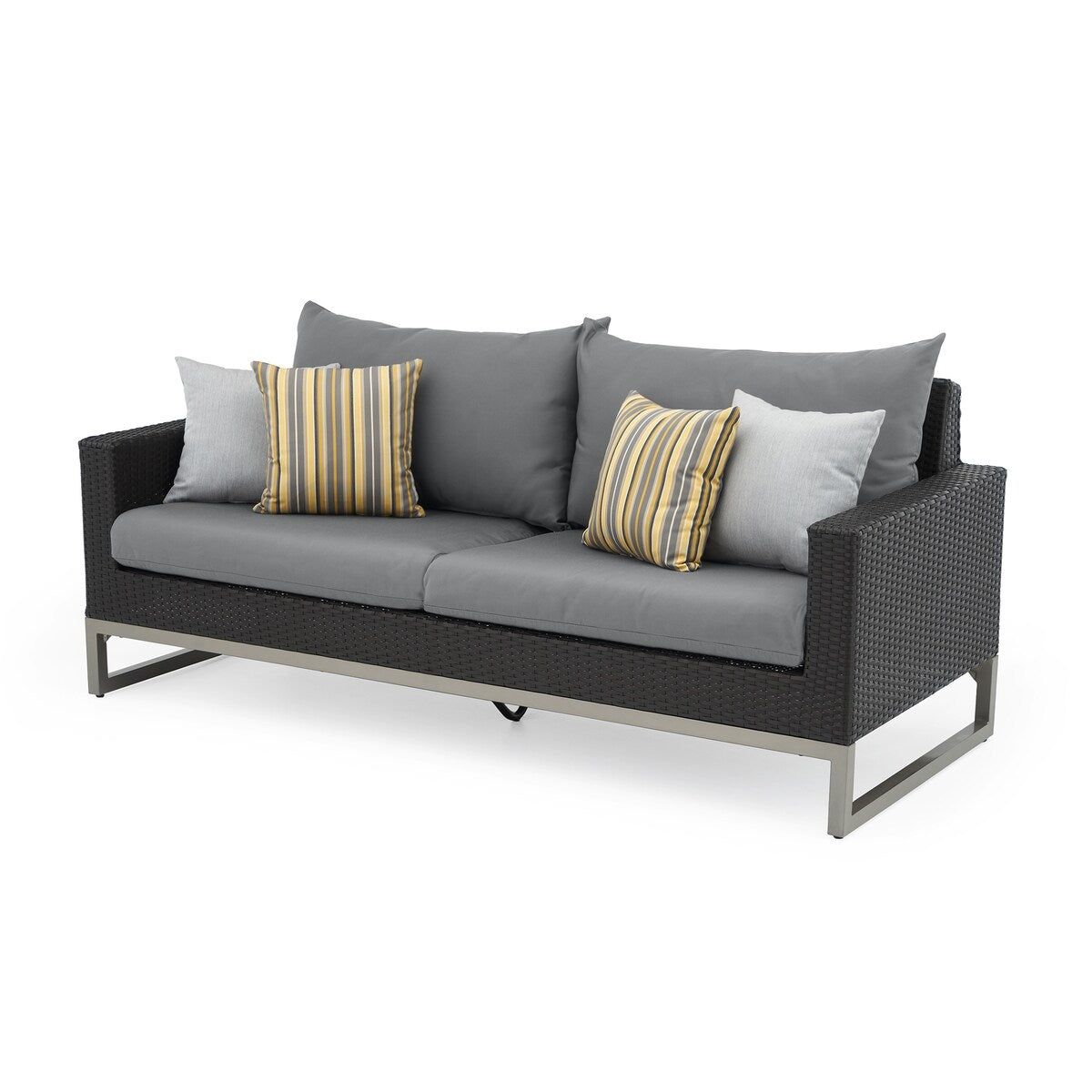 Ensemble de foyer extérieur Milo Espresso 7 pièces Sunbrella avec mouvement