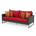 Ensemble de foyer extérieur Milo Espresso 7 pièces Sunbrella avec mouvement