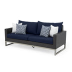 Ensemble de foyer extérieur Milo Espresso 7 pièces Sunbrella avec mouvement