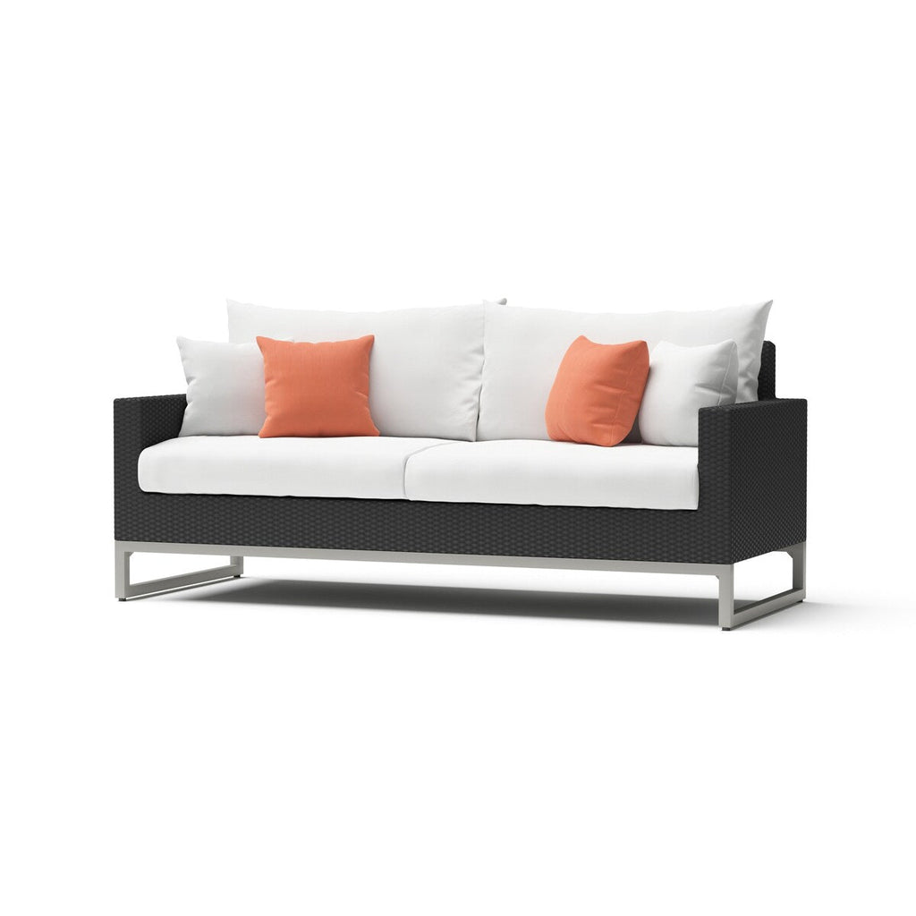 Ensemble de foyer extérieur Milo Espresso 7 pièces Sunbrella avec mouvement