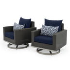 Ensemble de foyer extérieur Milo Espresso 7 pièces Sunbrella avec mouvement