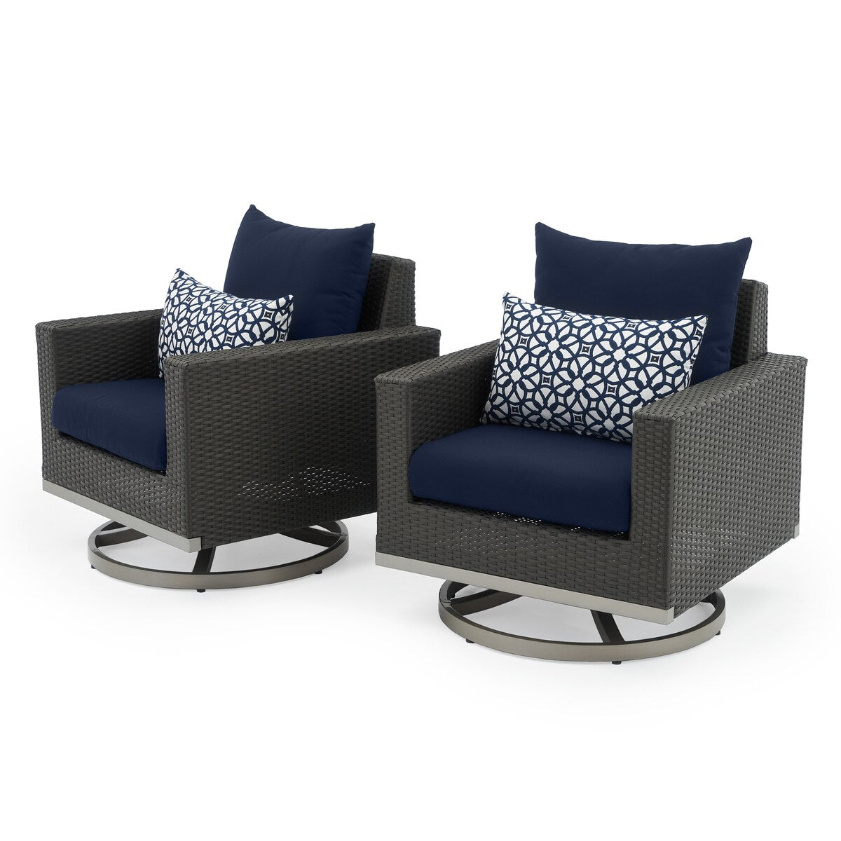 Ensemble de foyer extérieur Milo Espresso 7 pièces Sunbrella avec mouvement