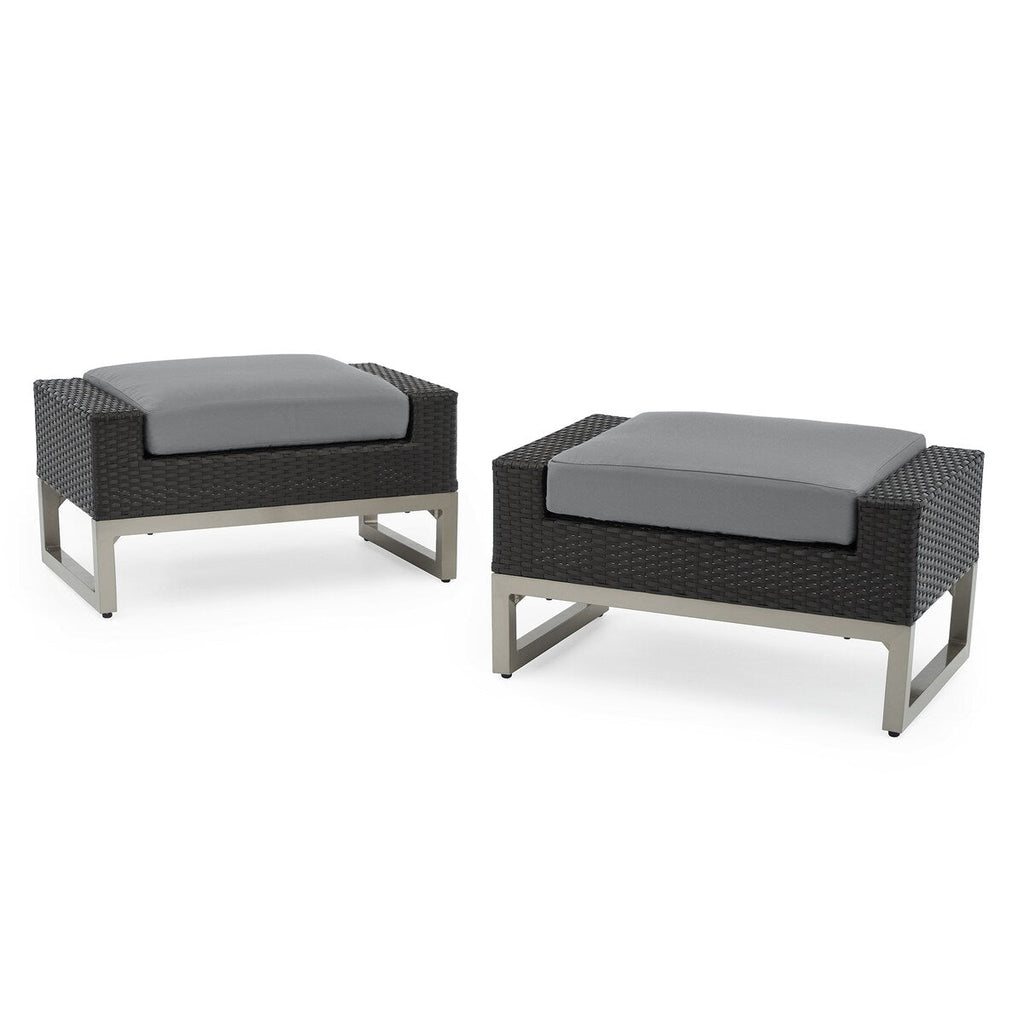 Ensemble de foyer extérieur Milo Espresso 7 pièces Sunbrella avec mouvement
