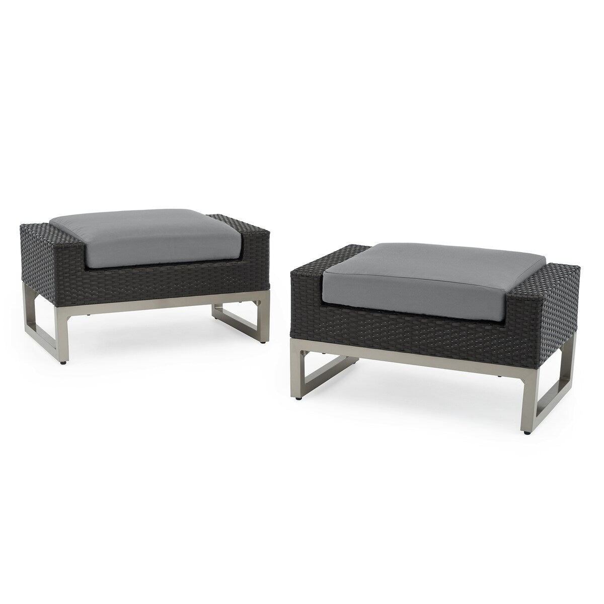 Ensemble de foyer extérieur Milo Espresso 7 pièces Sunbrella avec mouvement