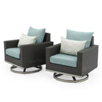 Ensemble de foyer extérieur Milo Espresso 7 pièces Sunbrella avec mouvement