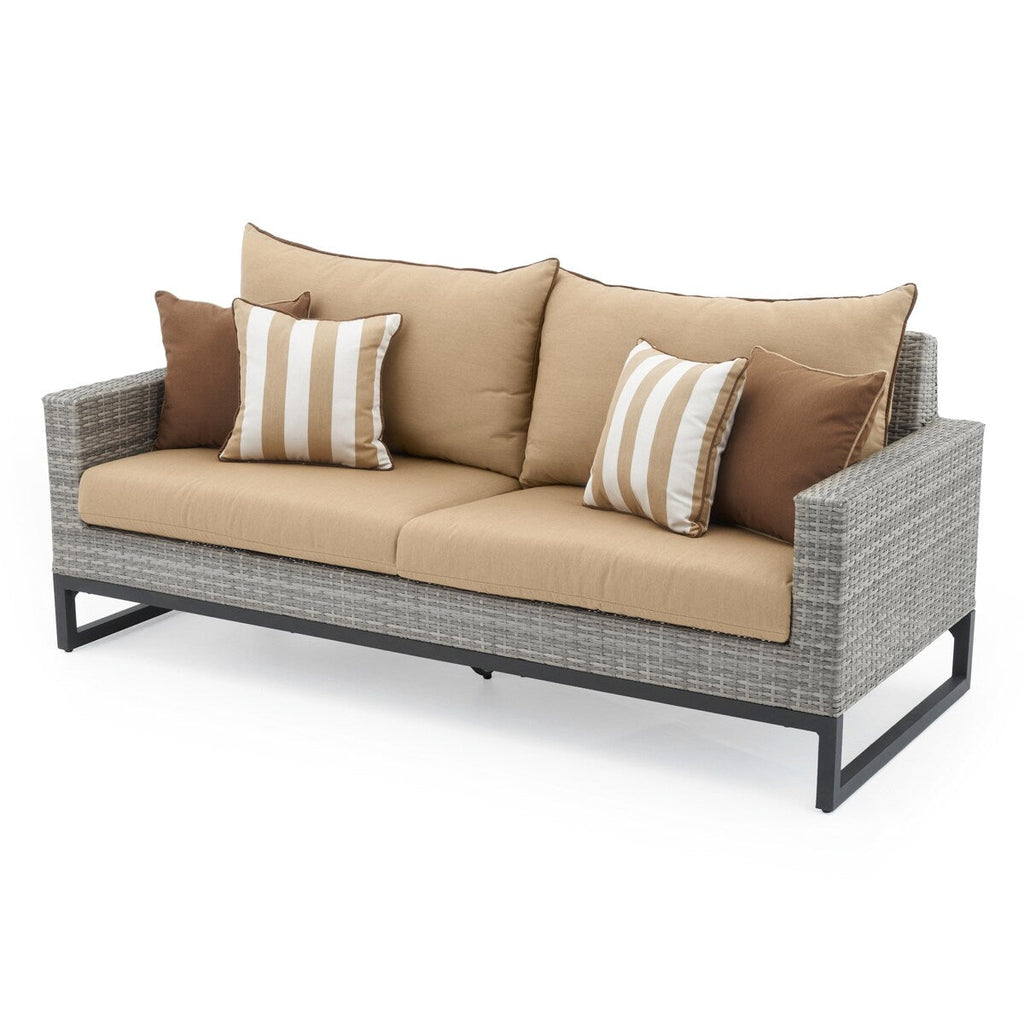 Ensemble de 7 sièges profonds pour patio extérieur Milo Gray Sunbrella Motion