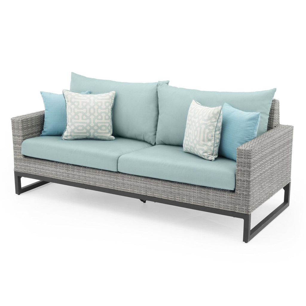 Ensemble de 7 sièges profonds pour patio extérieur Milo Gray Sunbrella Motion